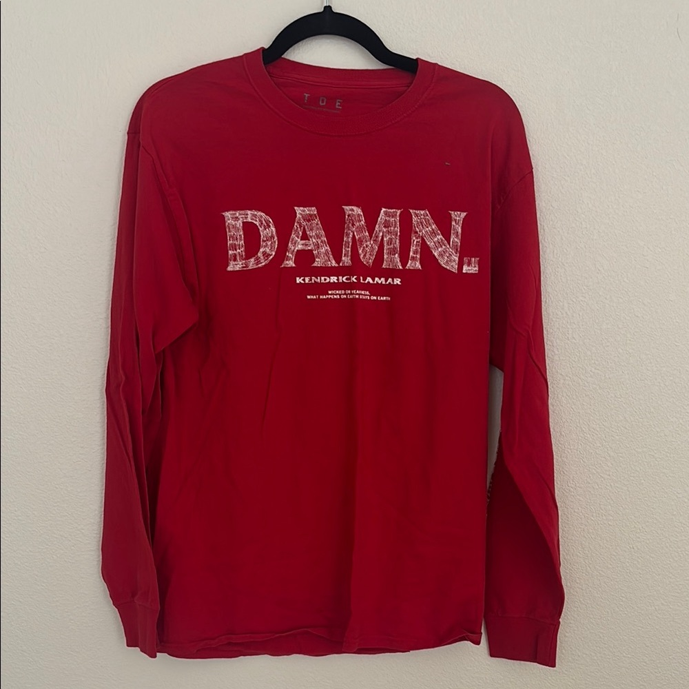 Kendrick Lamar TDE Red Long Sleeve Shirt